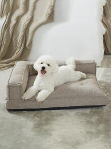 UFBemo Memory Foam Dog Bed With Removable, Non-slip And Waterproof Inner Padding - Brown - View 2