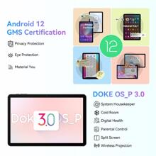 Blackview Tablet Android 12 Tab 8 WiFi Tablets 10.1 Inch 7GB(4+3 Expand) RAM+128GB/1TB ROM Quad Core Processor 6580mAh 1280*800 HD+IPS Display 13MP+8MP Daul Camera WiFi 6 BT 5.0 GMS Gray - 灰色 - 查看 4