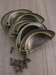 4 Cái/bộ Tay Cầm Tủ Sắt, Tủ Kéo Hình Bán Nguyệt Hiện Đại Cho Gia Đình - Đồng - Xem 5