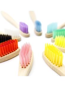 Random 1pc Cepillo De Dientes Bambu Biodegradable Ecologico Surtido - Negro - Ver 2