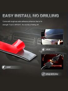 1pc 48 Inch 12V Durable Car LED Light Replacement Part Compatible With Jeep SUV - Black - View 3