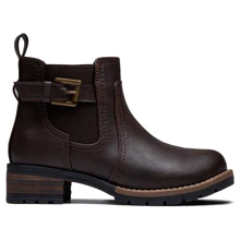 Comfyshoes Women's Ankle Boots, Chelsea Booties,Chunky Low Heel Boots With Zip - Chocolate Brown - View 3