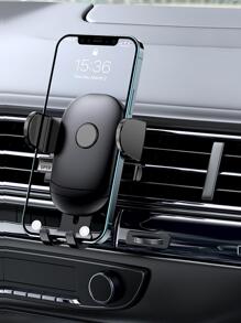 1 件黑色 Abs 矽膠金屬車用手機支架，360° 可旋轉伸縮支架，易於安裝，強力吸盤，防滑防震設計，適合水平和垂直使用 - 黑色 - 查看 6