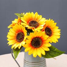 1pc Artificial Flower - Yellow - View 1