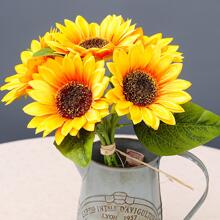 1pc Artificial Flower - Yellow - View 4
