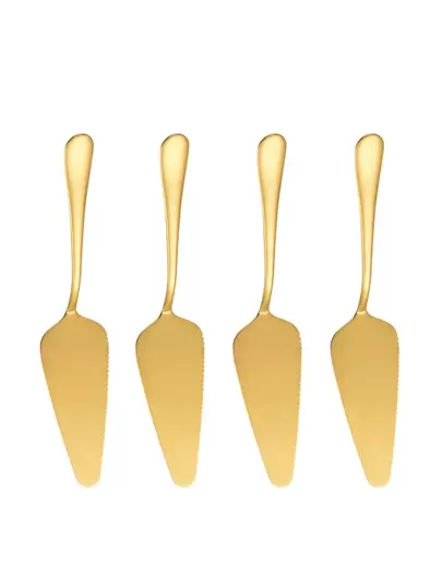 1 set/4 piezas Pala de acero inoxidable portátil con estilo minimalista, ideal para cocina, como regalo de Navidad