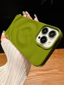 情人节绿色闪光粉和亮油防摔手机壳适用于 防水防震防刮 - 綠色 - 查看 3