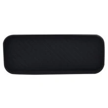 1入組簡約風素色矽膠肥皂盒 - 黑色 - 查看 7