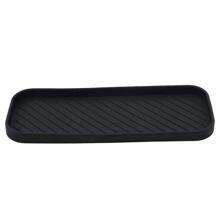 1入組簡約風素色矽膠肥皂盒 - 黑色 - 查看 8