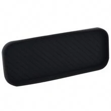 1入組簡約風素色矽膠肥皂盒 - 黑色 - 查看 6