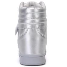 Women's Shoes Hidden Wedges 5.5cm Fashion Sneakers Ankle Boots Bootie Platform Heel High Top Casual Sports - 銀色 - 查看 4