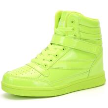 Women's Shoes Hidden Wedges 5.5cm Fashion Sneakers Ankle Boots Bootie Platform Heel High Top Casual Sports - 綠色 - 查看 1