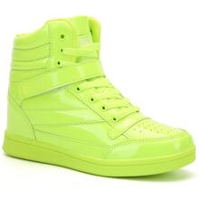 Women's Shoes Hidden Wedges 5.5cm Fashion Sneakers Ankle Boots Bootie Platform Heel High Top Casual Sports - 綠色 - 查看 4