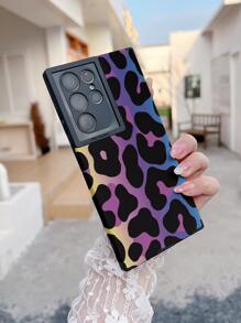 Leopardenmuster 1 Stück Leder- & Malerei-TPU-Handyhülle Kompatibel mit iPhone 11/12/13/14/15 und Samsung-Serien