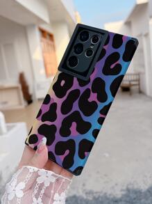 Leopardenmuster 1 Stück Leder- & Malerei-TPU-Handyhülle Kompatibel mit iPhone 11/12/13/14/15 und Samsung-Serien