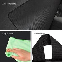 Rectangular Heat Insulation Mat,Induction Cooker Protector Rubber Insulation Mat for Kitchen Cooking 61.5 x 53cm - 黑色 - 查看 6