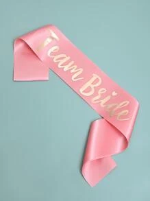 7入組/套玫瑰金圖案字母字母單派對肩帶窗扇成套工具 - 粉色 - 查看 5