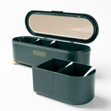 4 Grids Multipurpose Dustproof Seasoning Box With Spoon, Portable Kitchen Spice Container