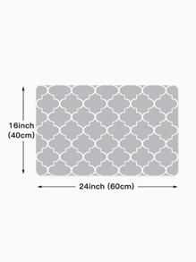 1入組幾何樣式防滑廚房地墊,現代滌綸廚房墊 - 彩色 - 查看 7