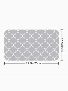 1入組幾何樣式防滑廚房地墊,現代滌綸廚房墊 - 彩色 - 查看 8