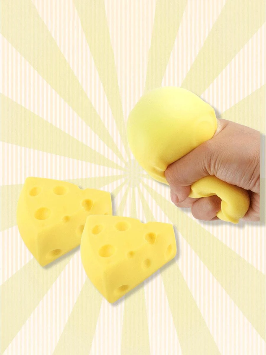 1入組創意減壓濕軟起司玩具 - 黃色 - 查看 1