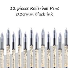 12 cái Bộ bút trung tính đa chức năng khô nhanh màu đen - màu đen - Xem 7