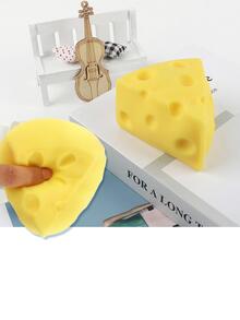 1入組創意減壓濕軟起司玩具 - 黃色 - 查看 4