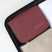 1個掛式旅行化妝包,化妝和浴室收納袋,旅遊必備,化妝品存儲袋,簡約海灘包,零散物品收納袋,浴巾整理袋,海灘用品,度假必備,夏季必備