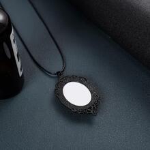 Gothic Raven Cross Pendant Necklace - cross - View 3