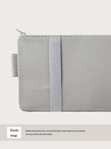 Solid Car Sun Visor Card Holder - Grey - View 4