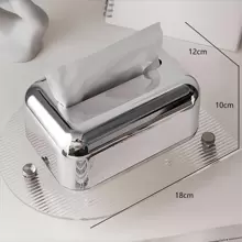 Hộp đựng khăn giấy sang trọng, đơn giản, mạ điện, phong cách Bắc Âu, cao cấp, không khí ấm áp, hấp dẫn, đồ gia dụng, bàn, đồ trang trí nhà cửa, sắp xếp và lưu trữ đồ gia dụng, trang trí phòng, trang trí phòng ngủ, phụ kiện nhà bếp, dụng cụ nhà bếp, đồ tổ chức nhà bếp, du lịch, ngày lễ, hộp đựng khăn giấy, hộp đựng khăn ăn, lễ hội họp mặt gia đình, trang trí bàn ăn nhà bếp cho nhà bếp phòng ngủ phòng khách phòng ăn, phụ kiện trang trí nhà cửa, hộp trang trí, quà cưới cho phụ nữ, du lịch mùa hè, lễ hội, những vật dụng không thể thiếu - Bạc - Xem 1