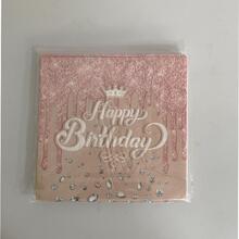 20pcs/pack Birthday Party Disposable Paper Napkins - Blue - View 2