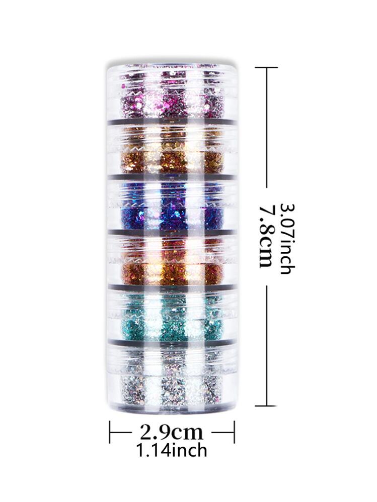 ネイルアート 粉グリッター ホログラム 6色セット 六角形 | SHEIN JAPAN