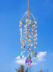 1pc Light And Shadow Fantasy Crystal Wind Chime Pendant Window Garden Aerial Hanging Sun Catcher Rainbow Gift,Home Decor ,Room Decor,Wall Decor Gifts Birthday Graduation