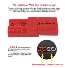 2-4 Gauge 175A Battery Cable Quick Connect/Disconnect Wire Harness Plug Connector for Recovery Winch Auto Car Trailer(2pcs Red)