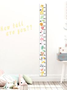 1 Thước Chiều Cao Tự Dính Dán Tường Hình Động Vật Trẻ Em Đo Thước 20X200 CM - Nhiều màu - Xem 2