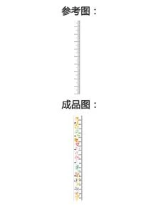 1 Thước Chiều Cao Tự Dính Dán Tường Hình Động Vật Trẻ Em Đo Thước 20X200 CM - Nhiều màu - Xem 5