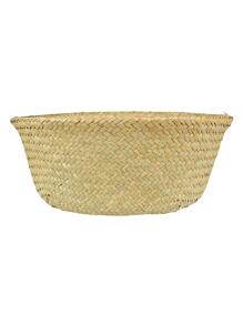 1入組可折疊編織籃儲物籃手提包北歐風格花籃，可選尺寸 - 黃色 - 查看 3