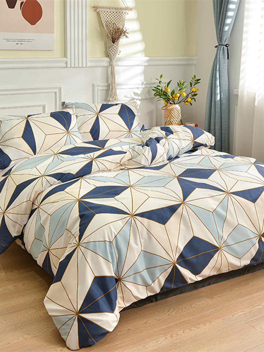 1 pieza Colcha nórdico estilo simple , adecuado para todas las temporadas - Multicolor - Ver 1