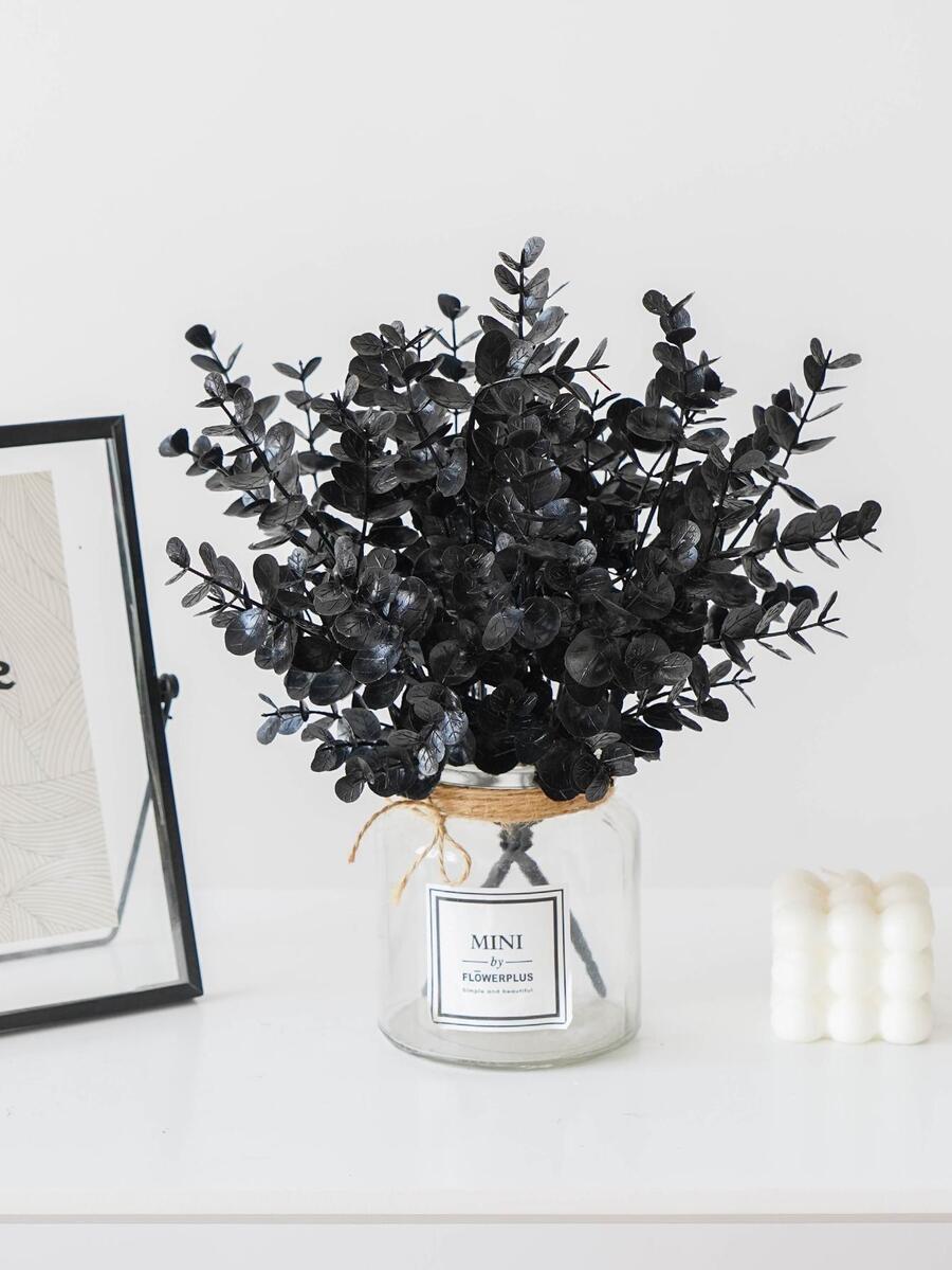 1入組婚禮派對人造婚禮花束,DIY家庭客廳臥室裝飾帶桉樹樹葉