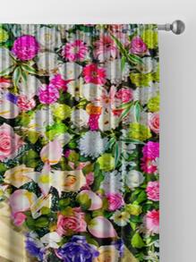 rèm cửa họa tiết hoa hồng - Nhiều màu - Xem 4