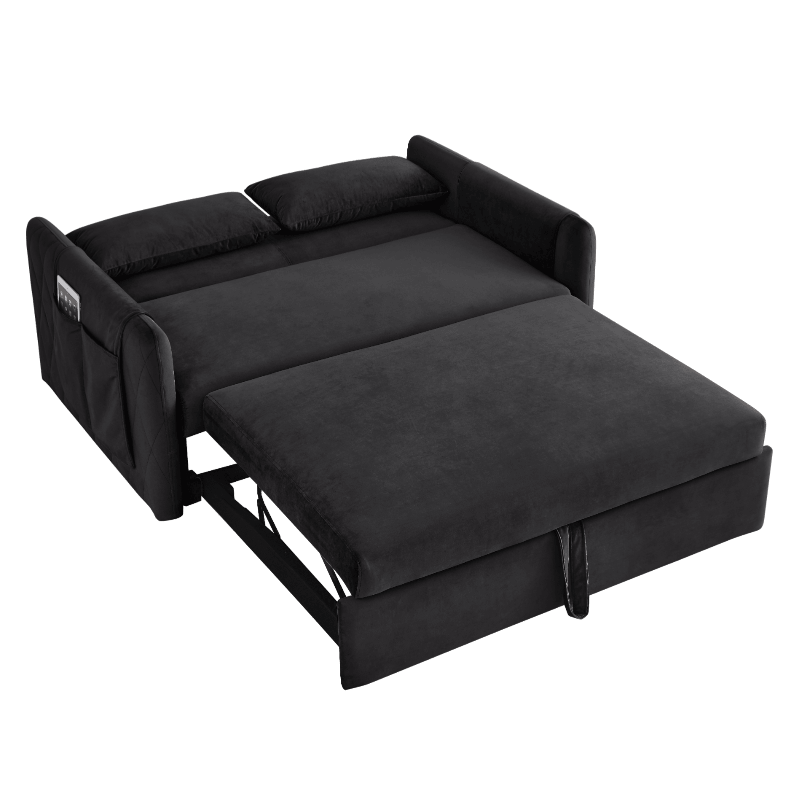 55 inch Convertible Velvet Sleeper Sofa Bed,55" Velvet Loveseat Sofa