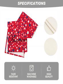 1pc American Independence Day Themed Star Pattern Desk Flag, Home Party Decoration Desk Flag - Multicolor - View 4
