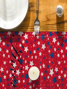 1pc American Independence Day Themed Star Pattern Desk Flag, Home Party Decoration Desk Flag - Multicolor - View 5