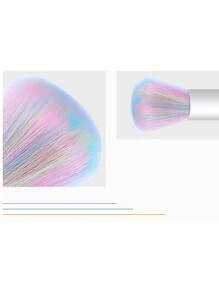 彩虹指甲灰塵清潔刷柔軟美甲粉末狀除塵畫筆美甲工具 - 彩色 - 查看 4