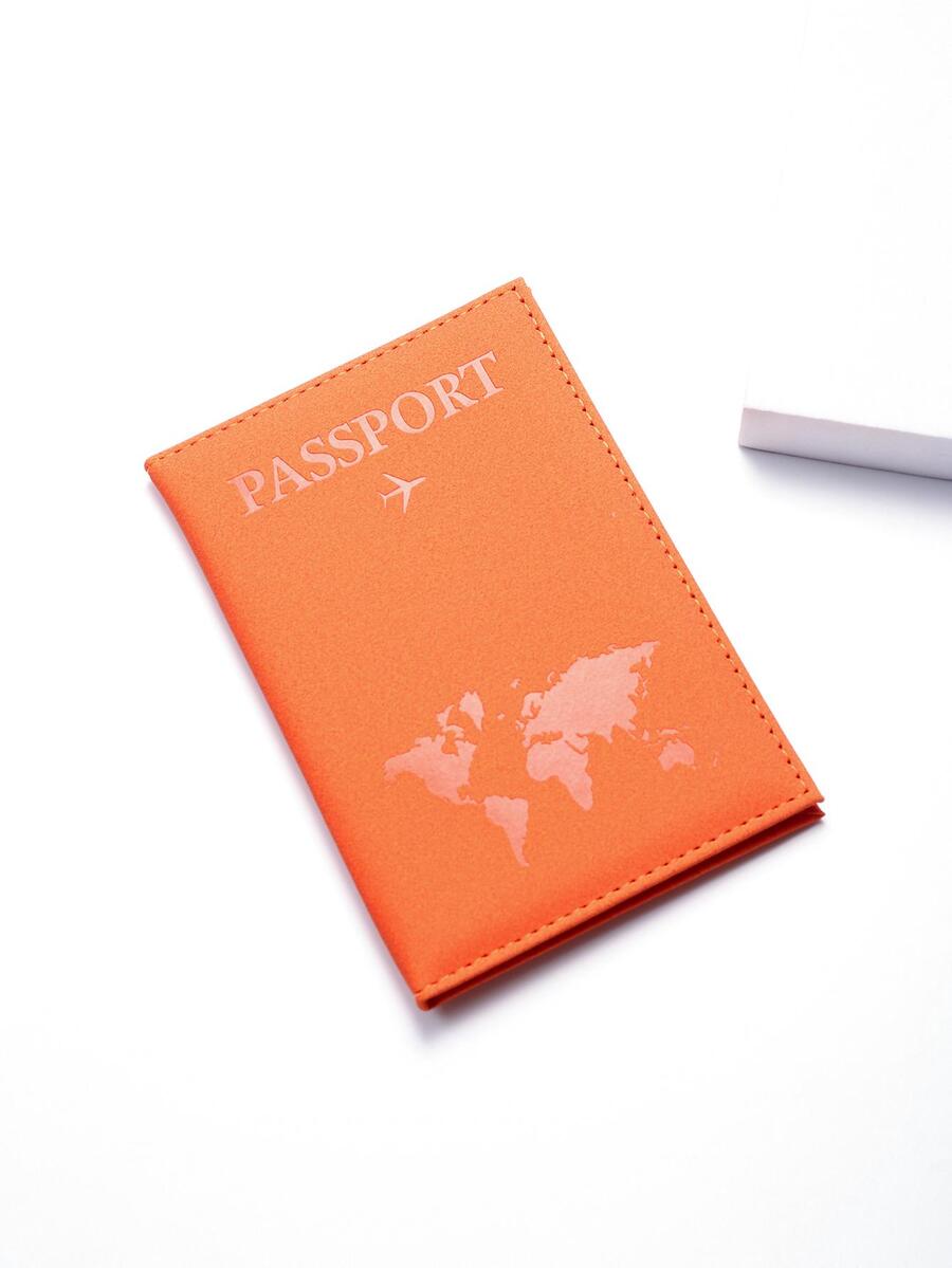 Pu皮革旅行護照套時尚2022女性護照套男士旅行文件框春季潮流