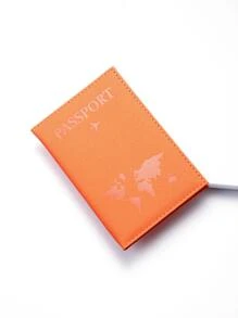 Pu皮革旅行護照套時尚2022女性護照套男士旅行文件框春季潮流