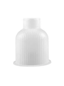 Khuôn bình hoa tự làm, hộp đựng đồ trang sức sọc tròn, khuôn nến silicon keo nhỏ giọt Epoxy, đế lót ly hình bầu dục, khuôn đất sét thạch cao thủ công, đồ trang trí nhà cửa - trắng - Xem 4