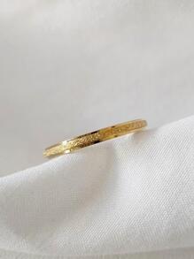 Nhẫn đôi sang trọng, thiết kế hình tròn đơn giản, nhẫn đôi phổ biến dành cho nữ, quà tặng ngày lễ tình nhân - Vàng - Xem 2