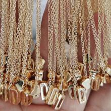 心形和字母吊饰项链情人节 - 金色 - 查看 6